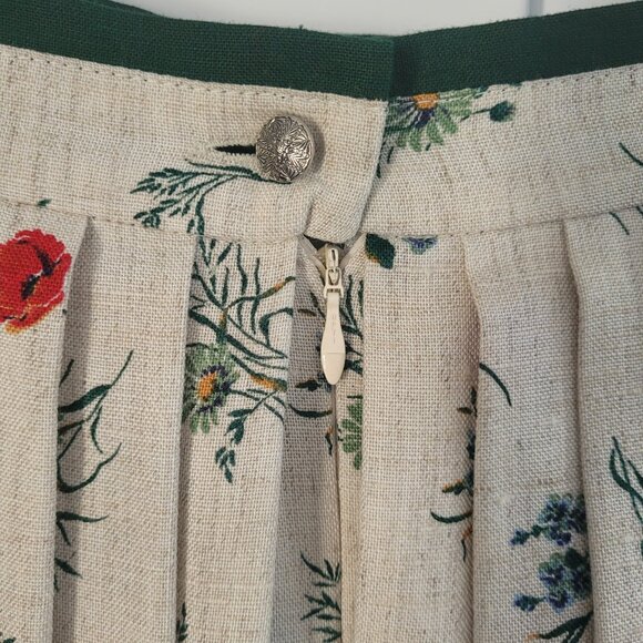 Rare Vintage Wenger of Austria Cottagecore Pleated Skirt - Picture 7 of 9